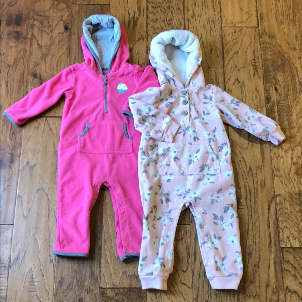 Carter’s 18 mo Hooded One Piece Fleece Outfit